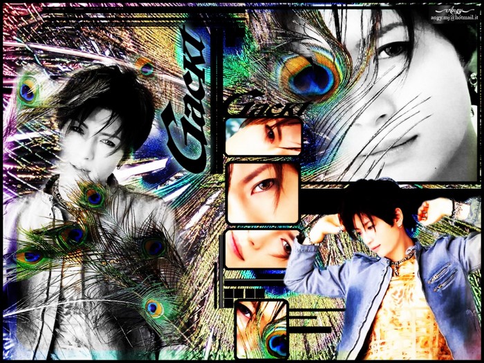 Gackt Camui with Peacock Feathers