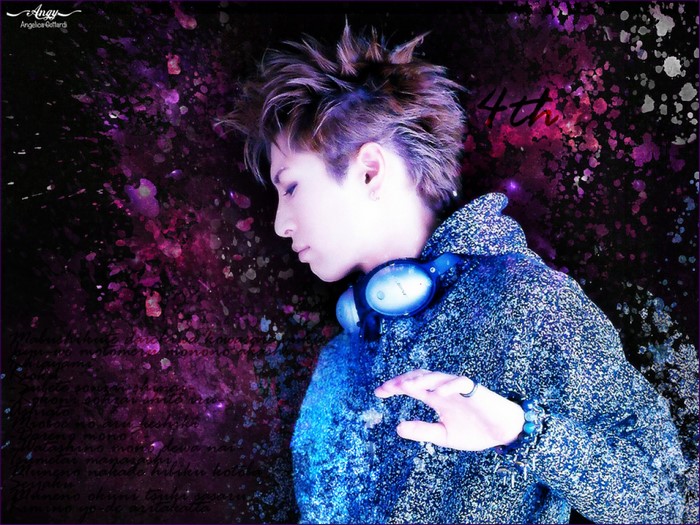 Gackt Camui with headphones