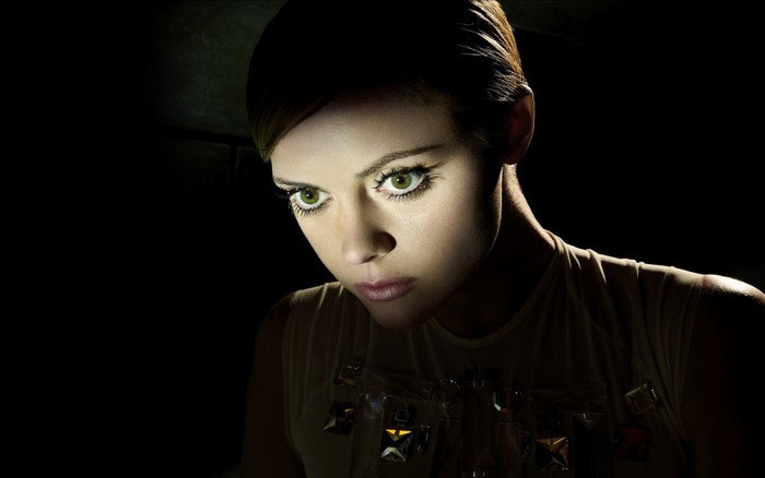 Christina Ricci in dramatic lighting