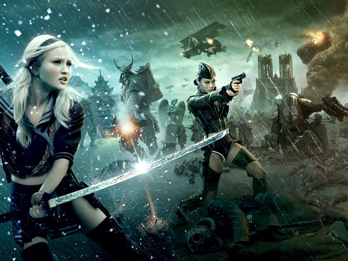 Jamie Chung in a battle scene