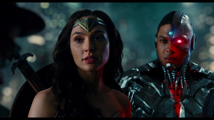 Wonder Woman and Cyborg from Justice League