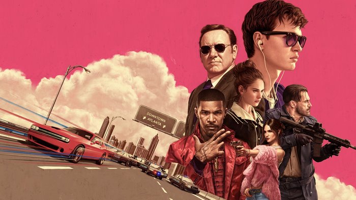 Baby Driver Jamie Foxx Kevin Spacey Ansel Elgort