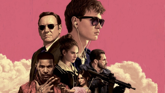 Baby Driver Poster with Jamie Foxx