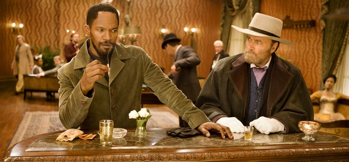 Jamie Foxx and Christoph Waltz in Django Unchained