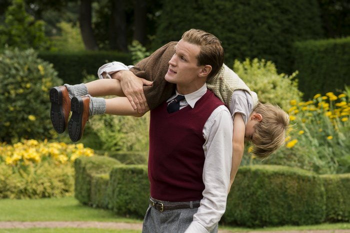 Matt Smith carrying a child