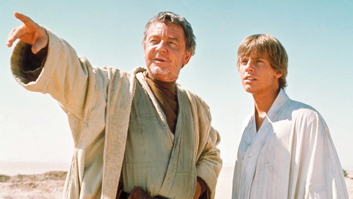 Obi-Wan Kenobi and Luke Skywalker from Star Wars