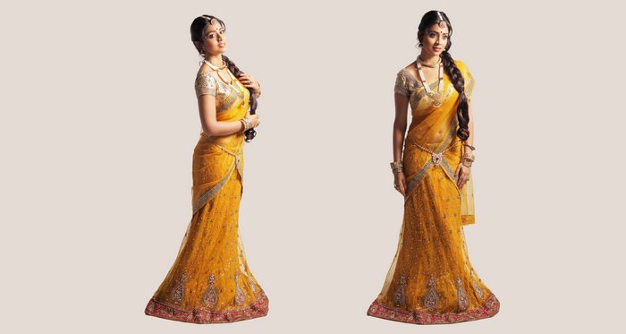 Shriya Saran in yellow saree