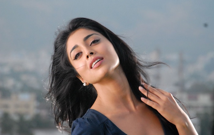 Shriya Saran posing outdoors