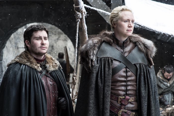 Podrick Payne and Brienne of Tarth from Game of Thrones