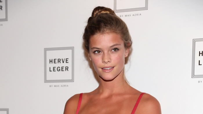 Nina Agdal at Herve Leger by Max Azria