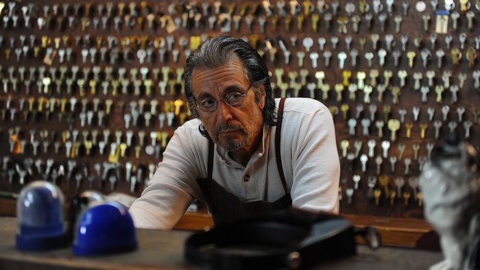 Al Pacino in a locksmith shop