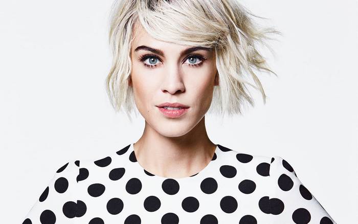 Alexa Chung in Polka Dot Dress