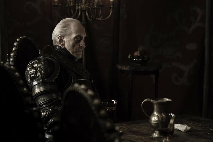 Charles Dance in ornate armor