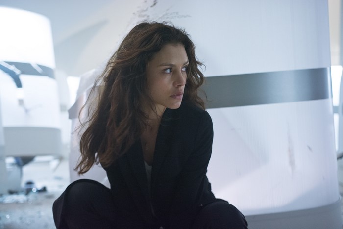 Hannah Ware in a dark suit