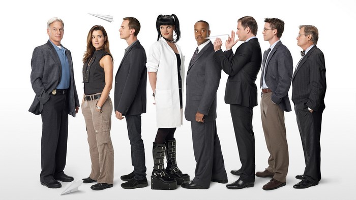 NCIS Cast with Paper Airplanes