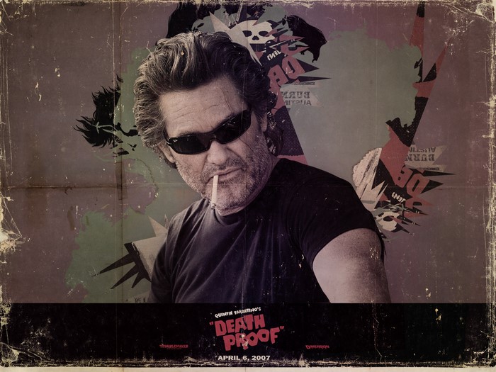 Kurt Russell in Death Proof movie poster