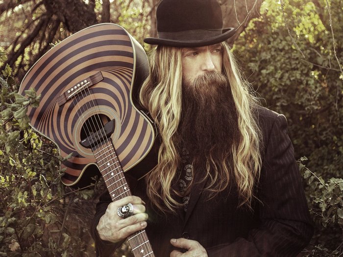 Zakk Wylde with a guitar