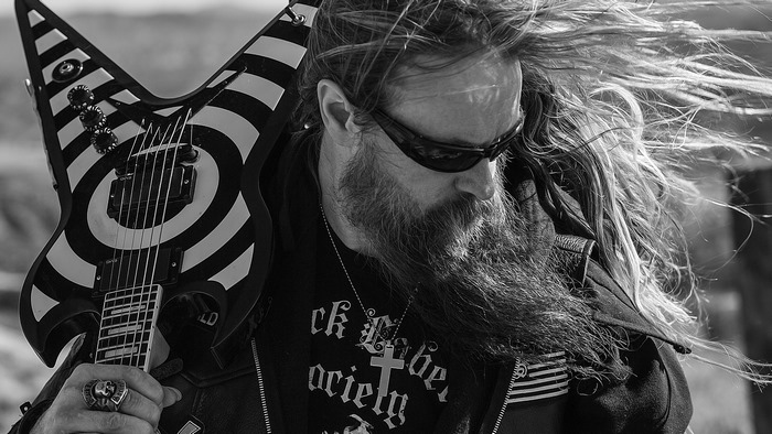 Zakk Wylde with his guitar