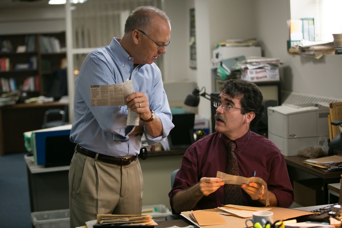 Michael Keaton in an office setting