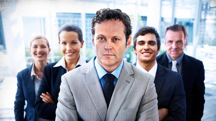 Vince Vaughn and business colleagues
