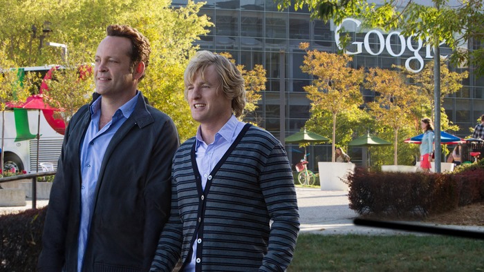 Vince Vaughn and Owen Wilson at Google