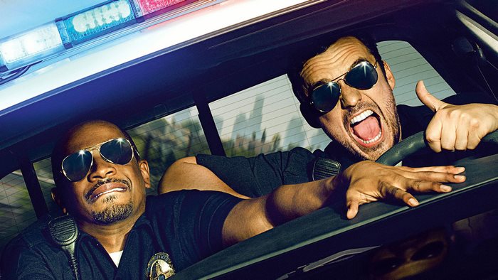 Damon Wayans Jr. and Marlon Wayans as police officers
