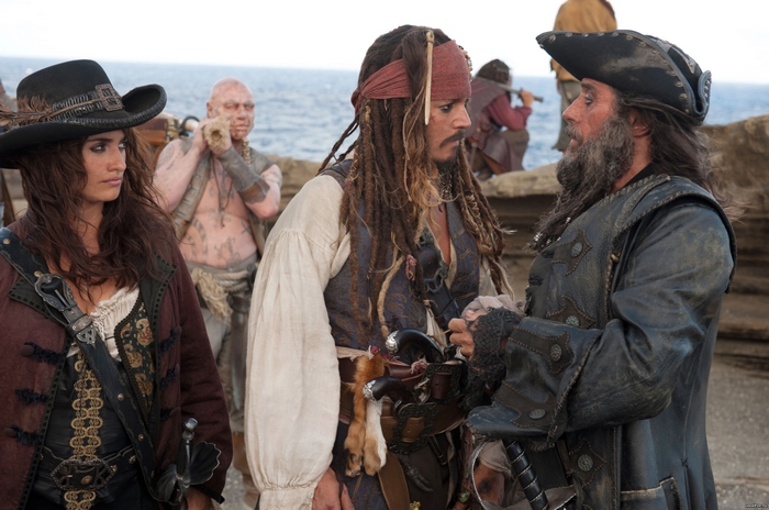 Captain Jack Sparrow and Blackbeard from Pirates of the Caribbean