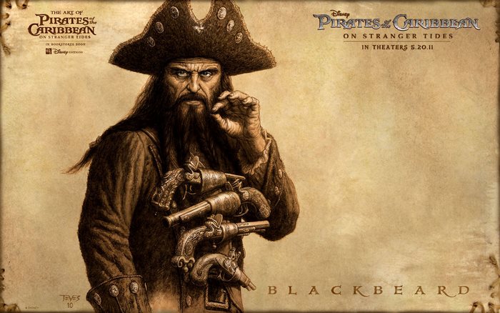 Blackbeard from Pirates of the Caribbean: On Stranger Tides
