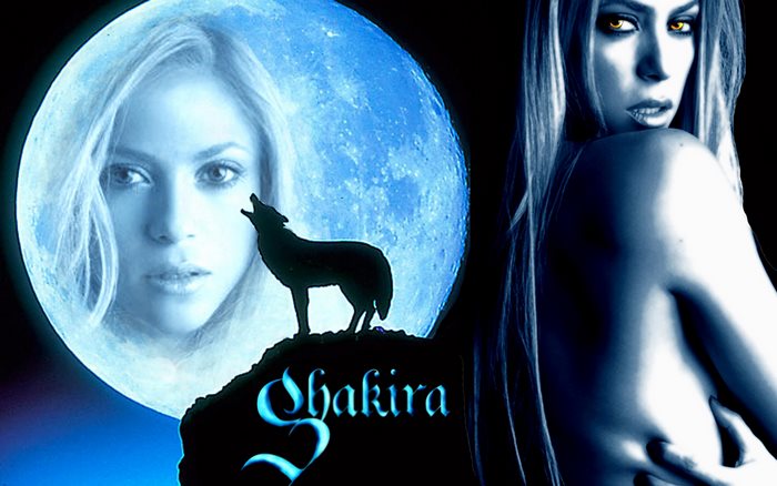 Shakira howling wolf moon