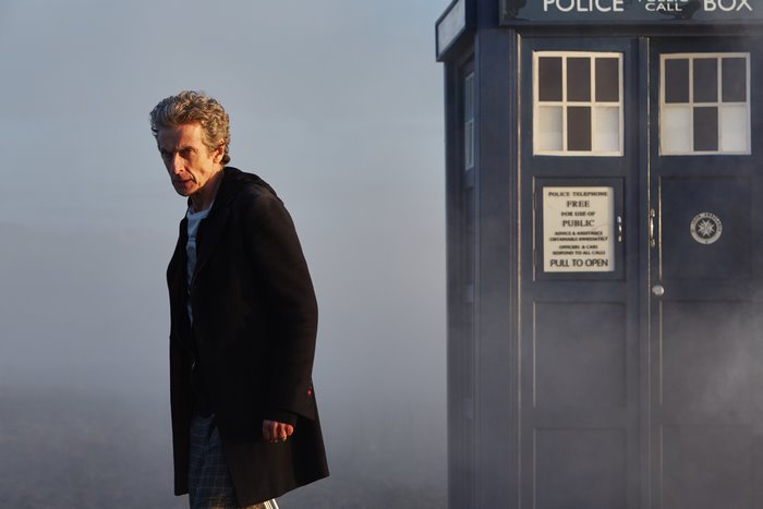 Peter Capaldi and the TARDIS