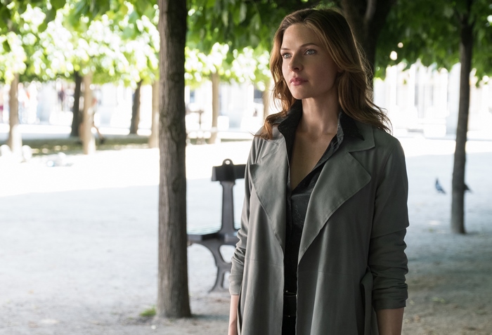 Rebecca Ferguson in a Trench Coat