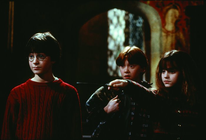 Harry Potter, Ron Weasley, and Hermione Granger