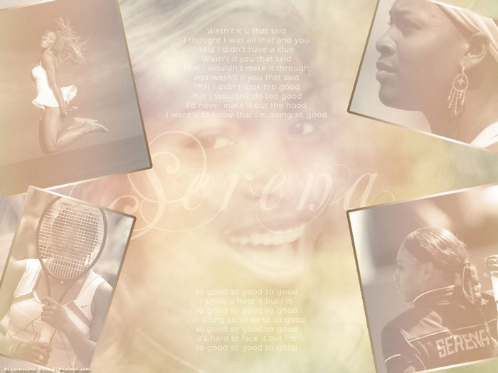 Serena Williams collage