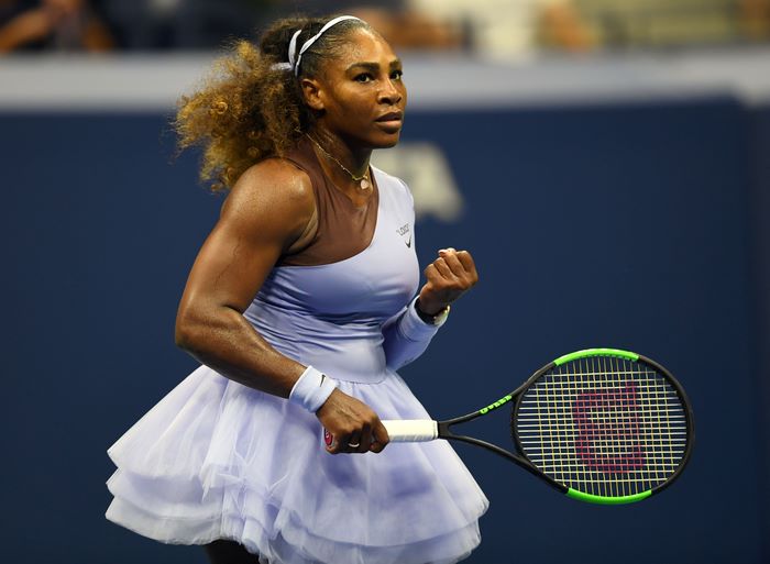 Serena Williams playing tennis
