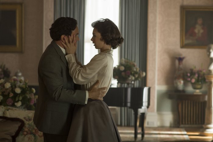 Vanessa Kirby in a dramatic embrace