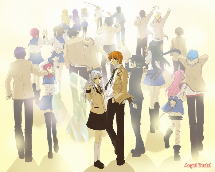 Angel Beats! characters group portrait