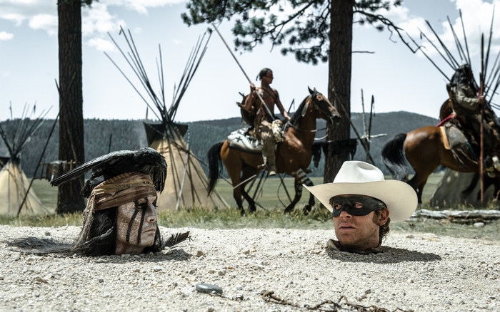 The Lone Ranger and Tonto heads