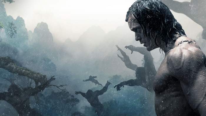 Alexander Skarsgård as Tarzan in the jungle