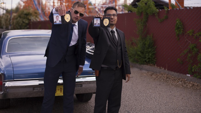 Alexander Skarsgård and Rohan Chand as detectives