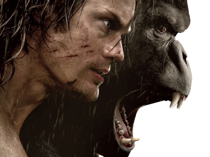 Alexander Skarsgård and a gorilla