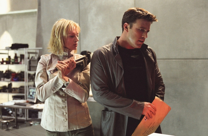 Uma Thurman and Ben Affleck in Paycheck