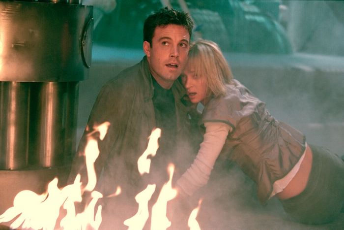 Ben Affleck and Uma Thurman in Paycheck