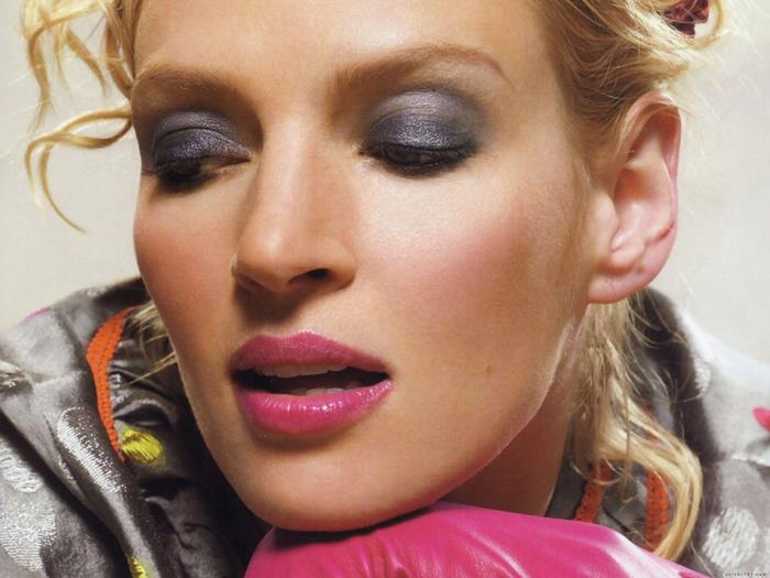 Uma Thurman Close-up Portrait