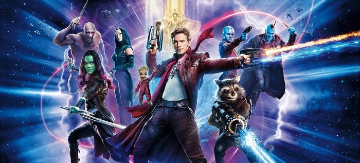 Guardians of the Galaxy characters with Michael Rooker