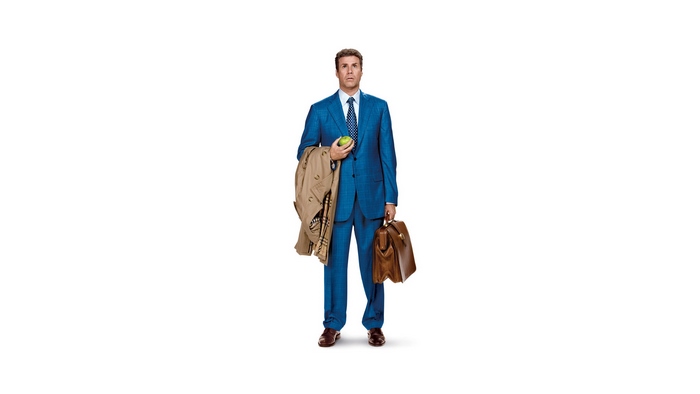 Will Ferrell in a blue suit