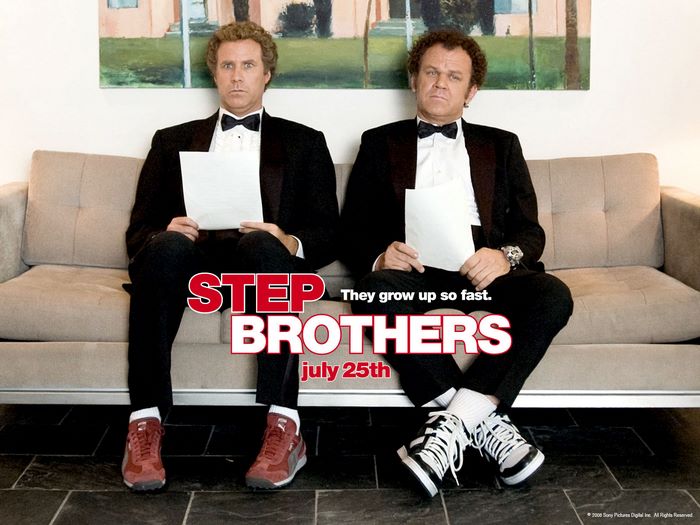 Step Brothers movie poster with Will Ferrell and John C. Reilly