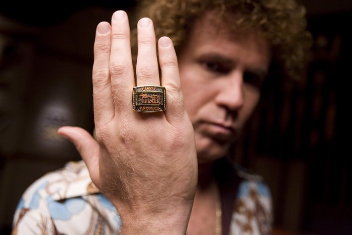 Will Ferrell wearing a championship ring