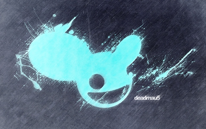 Deadmau5 logo with paint splatters