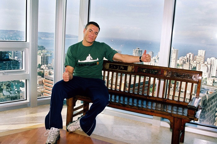 Jean-Claude Van Damme giving thumbs up