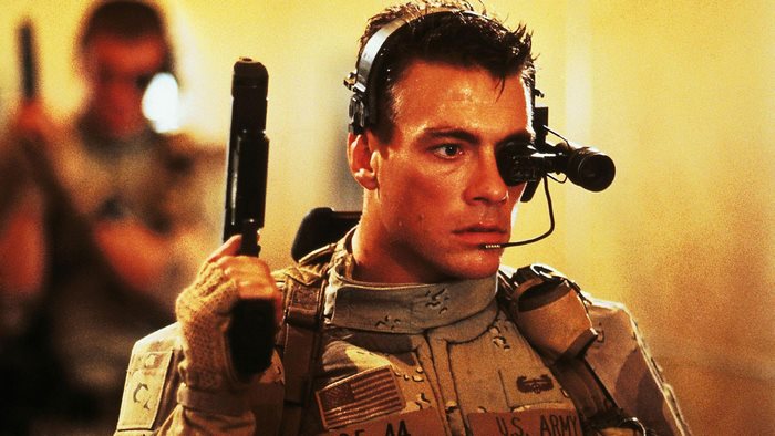 Jean-Claude Van Damme in U.S. Army uniform